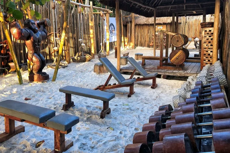 Open-air jungle gym at Kabisu Sumba