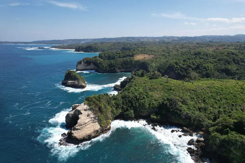 Expansive view of Sumba's rugged coastline and the future Kabisu villa location