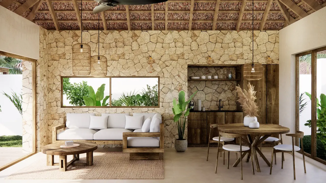Villa living room interior